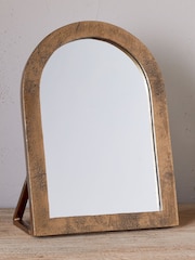 Nkuku Antique Brass Cayce Vanity Mirror - Image 1 of 7