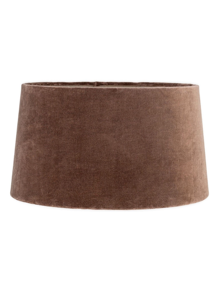 Nkuku Mocha Mendai Velvet & Linen Extra Large Lampshade - Image 5 of 5 Nkuku Mocha Mendai Velvet & Linen Extra Large Lampshade - Image 5 of 5
