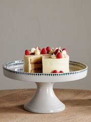 Nkuku Cream Juniper Drop Ceramic Stand - Image 1 of 5