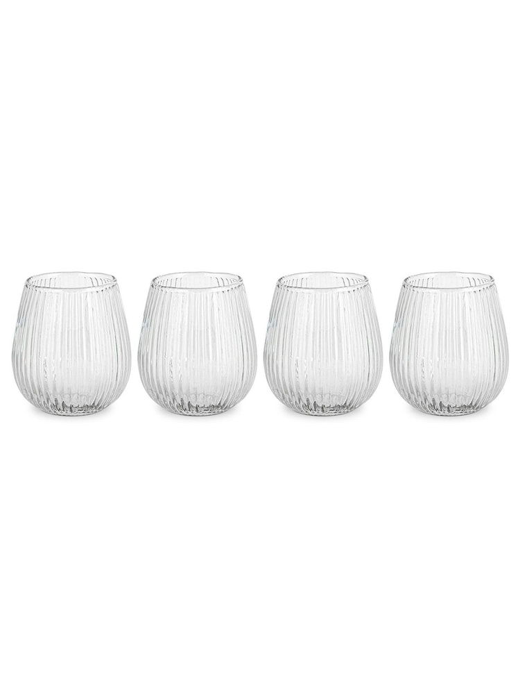 Nkuku Set of 4 Clear Otuba Tumblers - Image 4 of 4