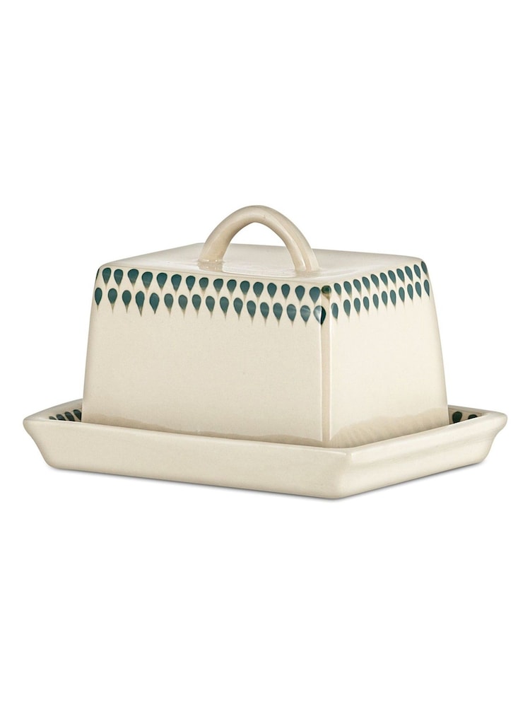 Nkuku Cream Juniper Drop Butter Dish - Image 5 of 5 Nkuku Cream Juniper Drop Butter Dish - Image 5 of 5