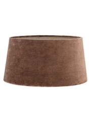 Nkuku Mocha Mendai Velvet & Linen Large Lampshade - Image 6 of 6