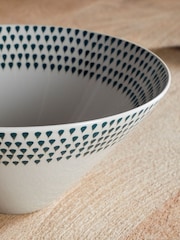 Nkuku Cream Juniper Drop Serving Medium Bowl - Image 2 of 5