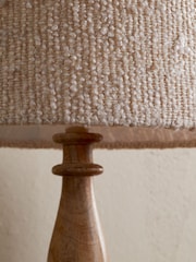 Nkuku Off White Sakiti BouclÃ© Lampshade - Image 2 of 4