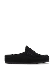 Schwarz - Birkenstock Naples Wrapped Suede Backless Loafers - Bild 1 von 3