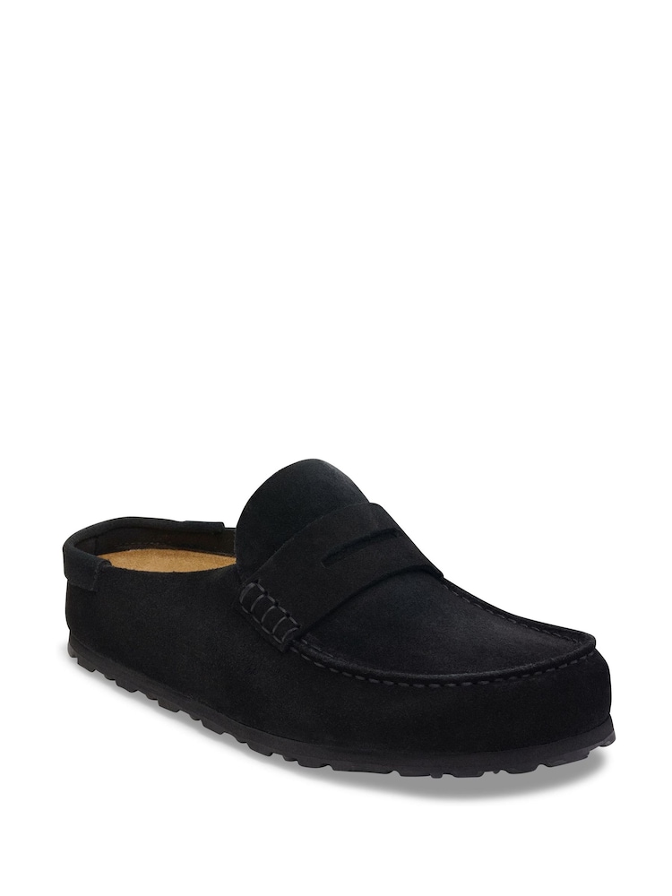 Schwarz - Birkenstock Naples Wrapped Suede Backless Loafers - Bild 2 von 3 Schwarz - Birkenstock Naples Wrapped Suede Backless Loafers - Bild 2 von 3