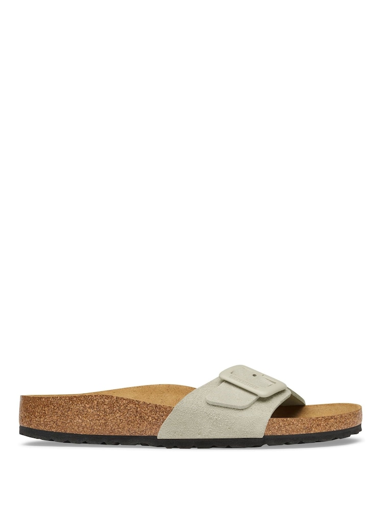 Birkenstock Grey Madrid Cushion Buckle Suede Sandals - Image 1 of 3 Birkenstock Grey Madrid Cushion Buckle Suede Sandals - Image 1 of 3