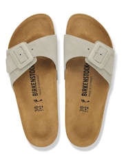 Birkenstock Grey Madrid Cushion Buckle Suede Sandals - Image 3 of 3