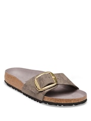 Birkenstock Grey Madrid Big Buckle Sandals - Image 1 of 3