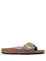 Birkenstock Grey Madrid Big Buckle Sandals - Image 2 of 3