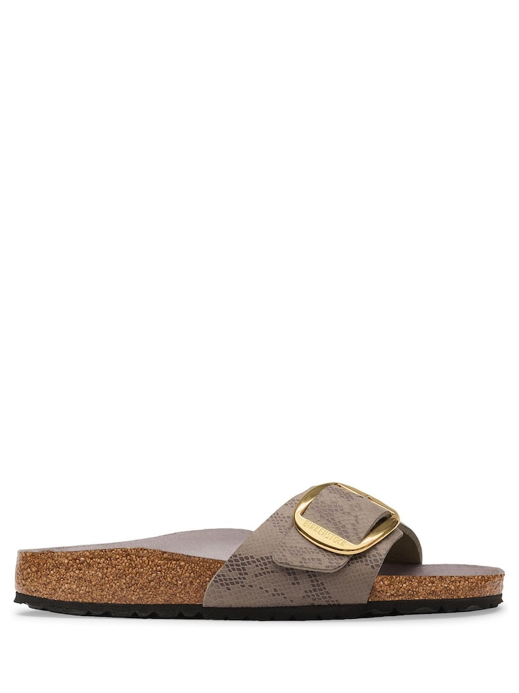 Birkenstock Grey Madrid Big Buckle Sandals - Image 2 of 3