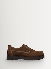 Birkenstock Cognac Brown Highwood Moc Lace Low Suede Shoes - Image 1 of 3
