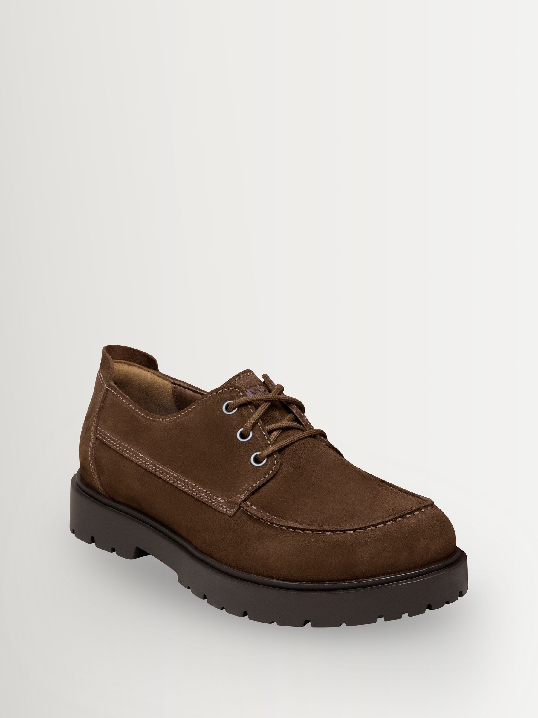 Buy Birkenstock Cognac Brown Highwood Moc Lace Low Suede Shoes
