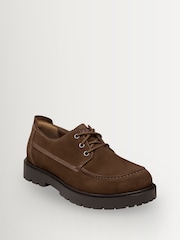 Birkenstock Cognac Brown Highwood Moc Lace Low Suede Shoes - Image 2 of 3