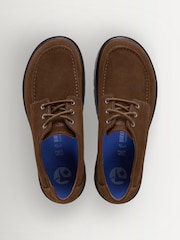 Birkenstock Cognac Brown Highwood Moc Lace Low Suede Shoes - Image 3 of 3