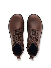 Qəhvəyi qrafin - Birkenstock Highwood Dəri Orta Krujevalı Çəkmələr - 1şəkildən 1 şəkil