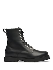 Qara - Birkenstock Highwood Dəri Orta Krujevalı Çəkmələr - 3şəkildən 1 şəkil