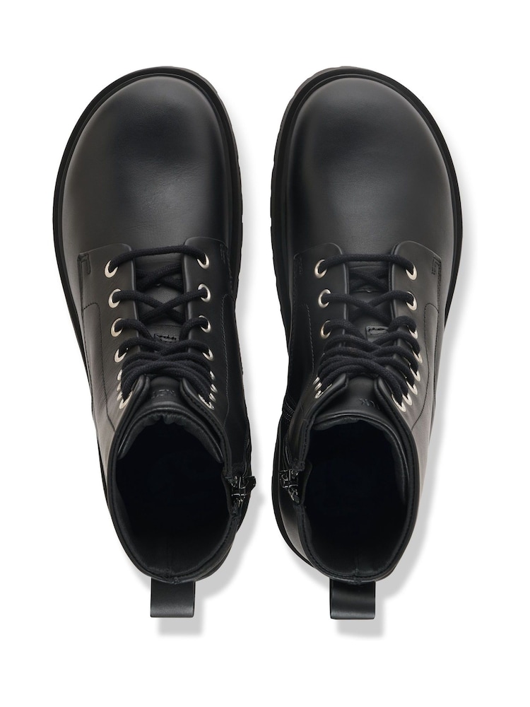 Qara - Birkenstock Highwood Dəri Orta Krujevalı Çəkmələr - 3şəkildən 2 şəkil