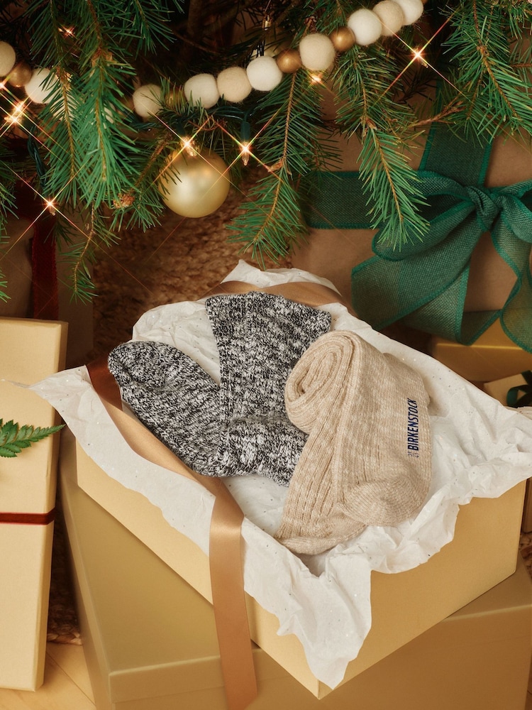 Birkenstock Black Cotton Slub Socks - Image 3 of 3 Birkenstock Black Cotton Slub Socks - Image 3 of 3