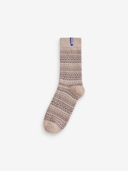 Κάλτσες Birkenstock από βαμβάκι με Μοτίβο Fiar Isle - Εικόνα 1 από 1