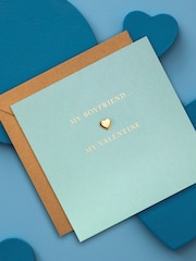 Hallmark Green My Boyfriend Classic Heart Valentine's Card - Image 1 of 4