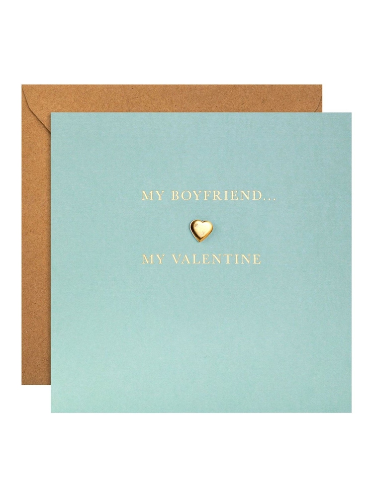 Hallmark Green My Boyfriend Classic Heart Valentine's Card - Image 2 of 4