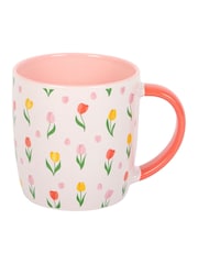 Something Different Pink Tulip Print Mug - Image 3 of 5