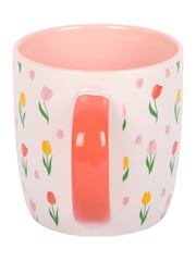 Something Different Pink Tulip Print Mug - Image 4 of 5