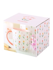 Something Different Pink Tulip Print Mug - Image 5 of 5