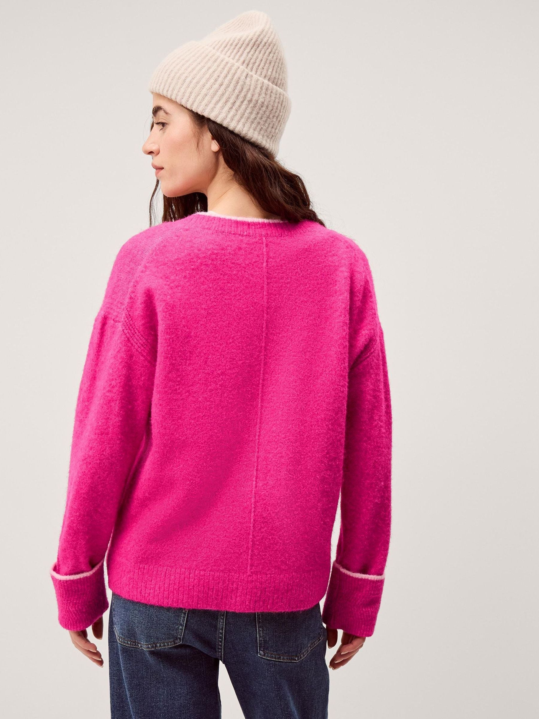 nagunagu333 Buy Monsoon Pink Oona V-Neck Oversized Cardigan from the Next UK