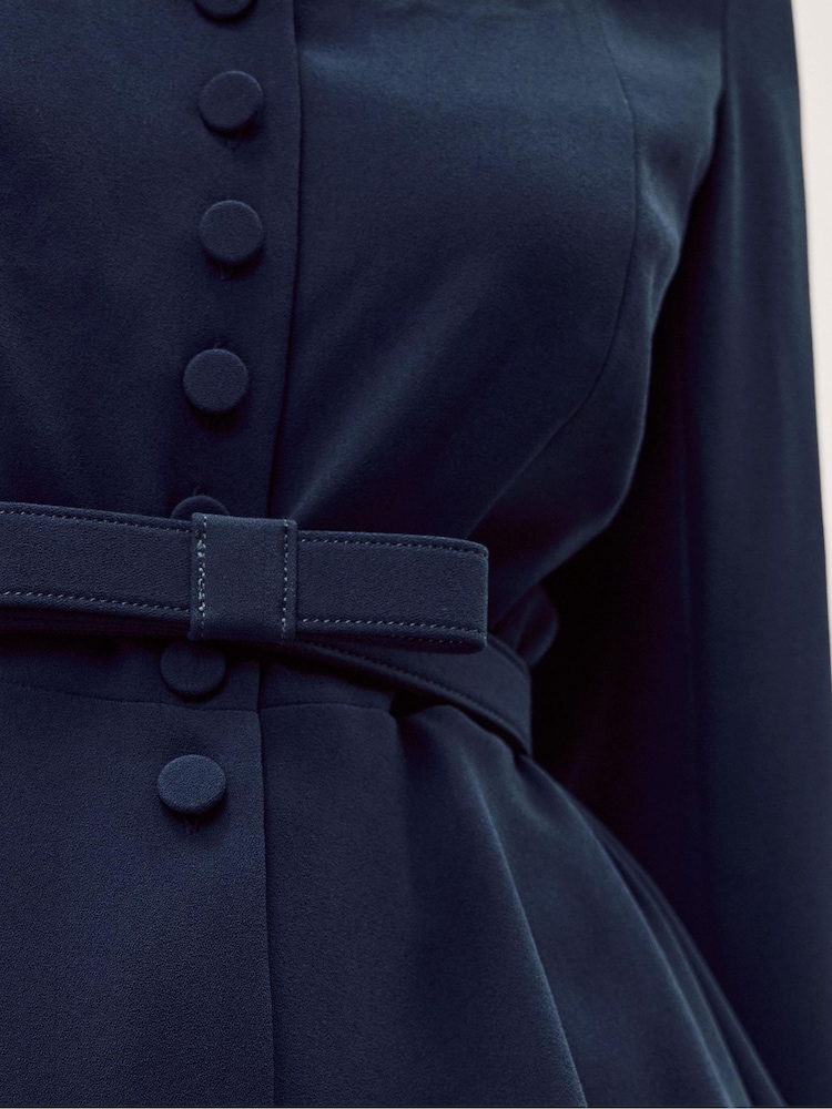 Monsoon Blue Erin Belted Peplum Jacket - Image 5 of 5