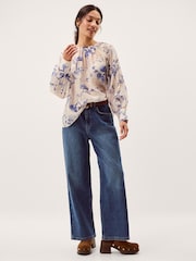 Monsoon Pink Jada Floral Print Blouse - Image 1 of 5