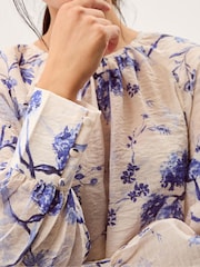 Monsoon Pink Jada Floral Print Blouse - Image 3 of 5