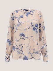 Monsoon Pink Jada Floral Print Blouse - Image 5 of 5