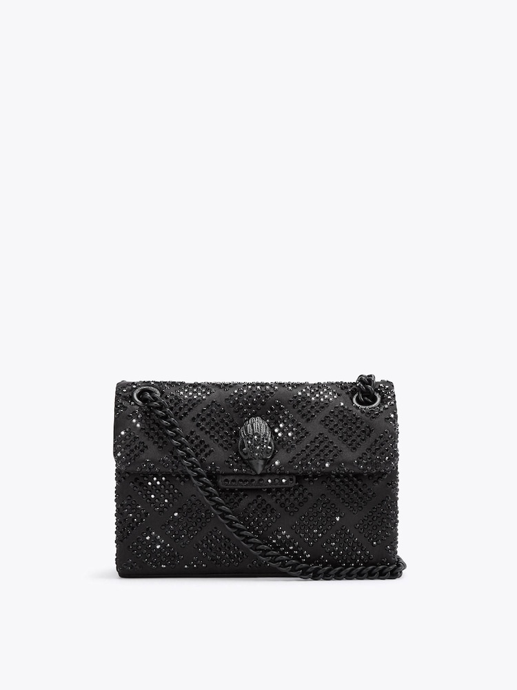 Kurt Geiger London Black Fabric Mini Kensington Bag - Image 1 of 5