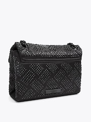 Kurt Geiger London Black Fabric Mini Kensington Bag - Image 4 of 5