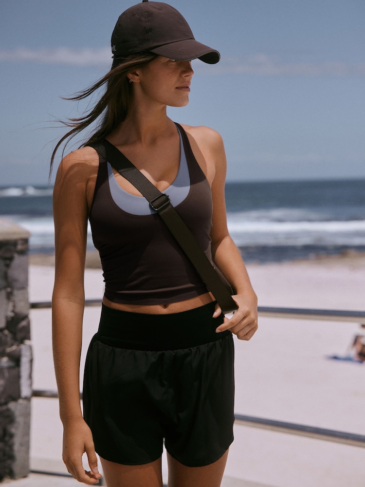 self. Chocolate Brown Sports Cap - Image 2 of 4
