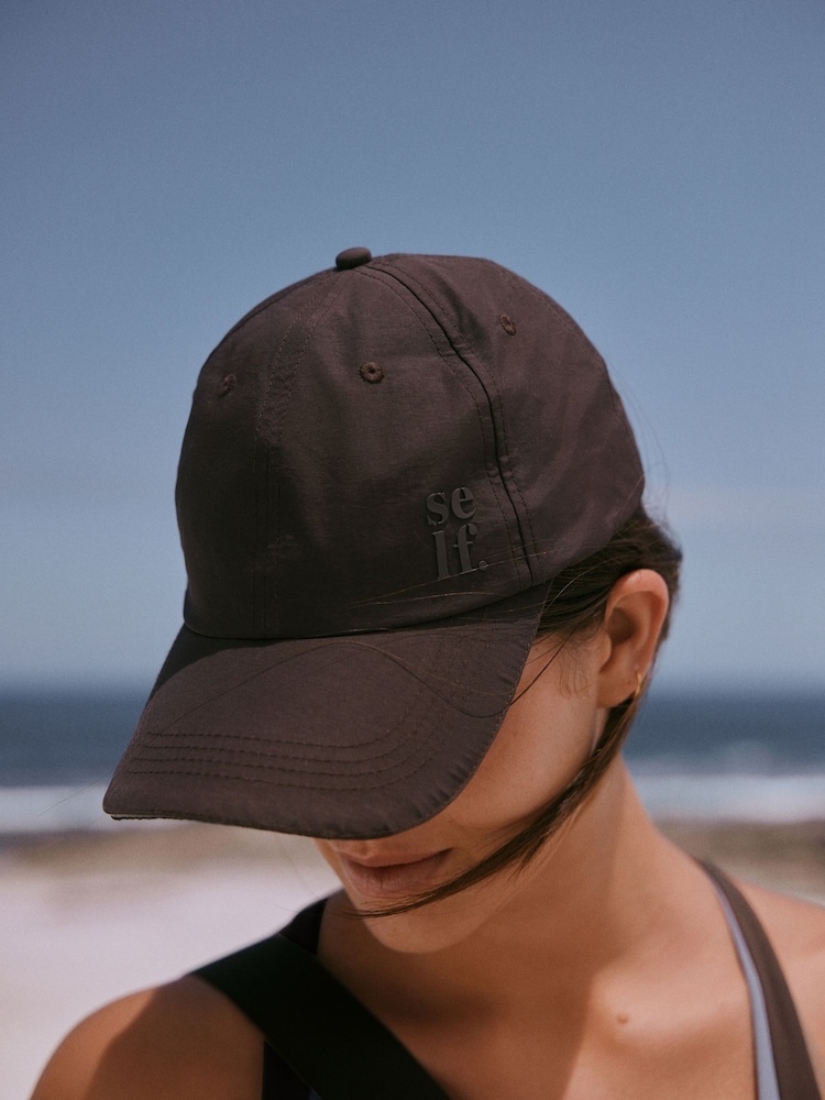 self. Chocolate Brown Sports Cap - Image 4 of 4