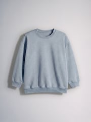The Set 6 Pack Sweat Tops Navy/Blue/Light Blue/Grey Marl/Stripe - Image 3 of 6