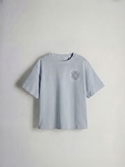 The Set 3 Pack Short Sleeve Oversized Graphic T-Shirts Blue/Light Blue/Green - Image 4 of 6