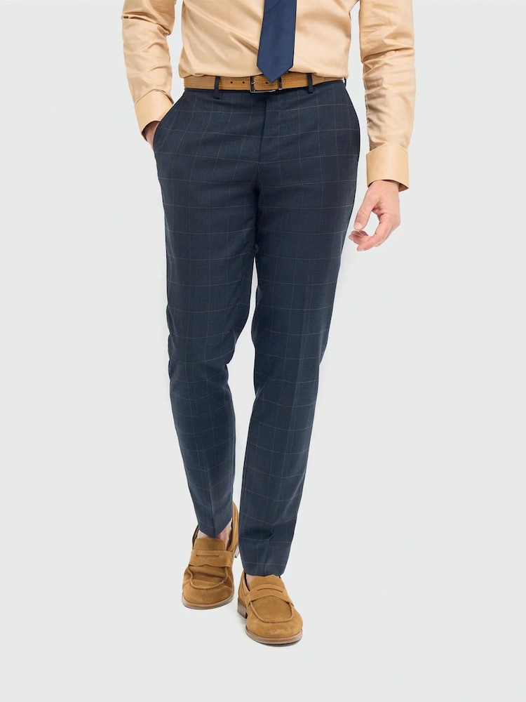 House Of Cavani Blue Torino Navy Trousers - Image 1 of 2