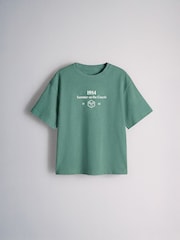 The Set 3 Pack Short Sleeve Oversized Graphic T-Shirts Red/Green/Blue - Image 2 of 6