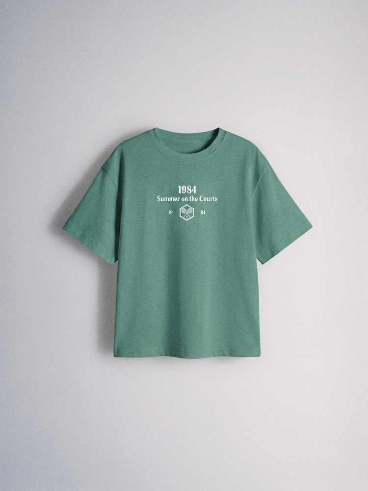 The Set 3 Pack Short Sleeve Oversized Graphic T-Shirts Red/Green/Blue - Image 2 of 6 The Set 3 Pack Short Sleeve Oversized Graphic T-Shirts Red/Green/Blue - Image 2 of 6