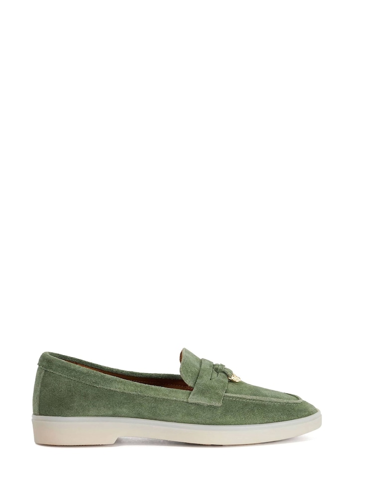 Dune London Green Grinning Loafers - Image 1 of 4
