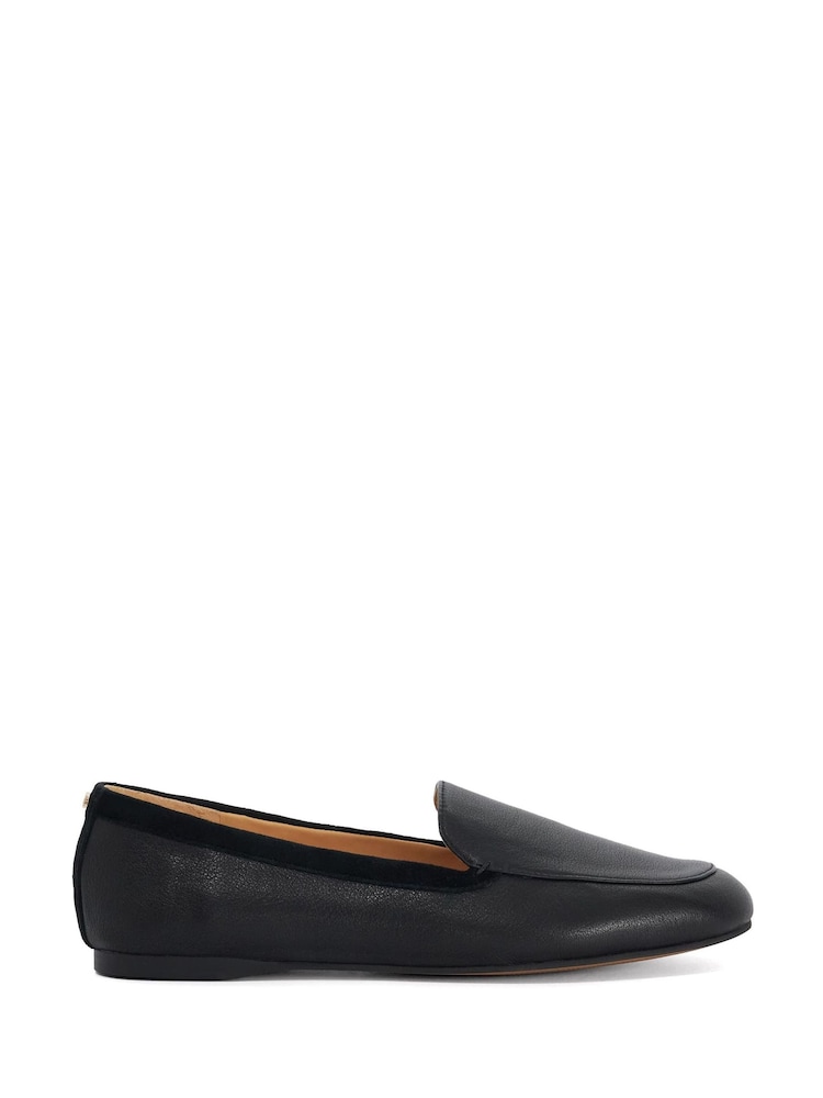 Dune London Black Gosette Loafer Shoes - Image 1 of 5