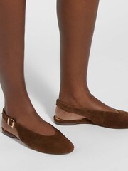 Dune London Brown Honora Ballet Pumps - Image 1 of 6