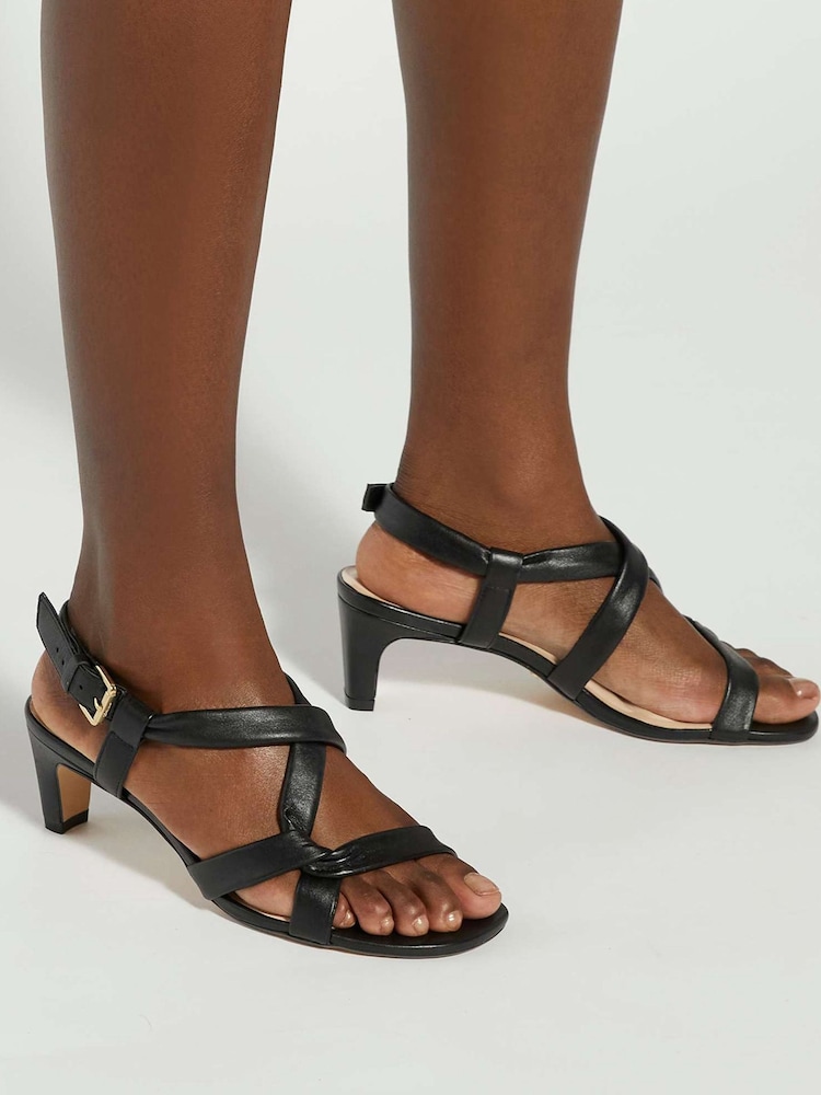 Dune London Black Motivating Smart Sandals - Image 1 of 6 Dune London Black Motivating Smart Sandals - Image 1 of 6