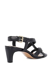 Dune London Black Motivating Smart Sandals - Image 3 of 6