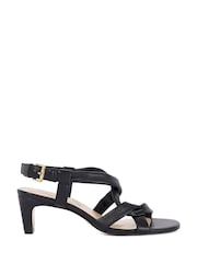Dune London Black Motivating Smart Sandals - Image 4 of 6