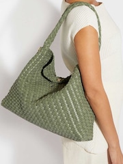 Dune London Green Deliberate L Shoulder Bag - Image 1 of 4